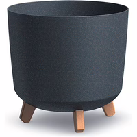 Prosperplast Blumentopf GRACIA TUBUS Eco Wood Anthrazit 29
