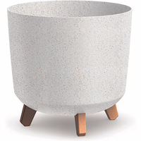 Prosperplast Blumentopf GRACIA TUBUS Eco Wood Weiß 29