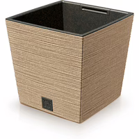 Prosperplast Blumentopf FURU SQUARE LOW Eco Wood Natur 24 cm
