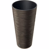 Prosperplast Blumentopf FURU SLIM Eco Wood Kaffee 30 cm