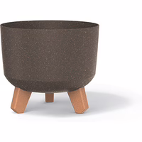 Prosperplast Blumentopf GRACIA Eco Wood Standard Kaffee 20 cm