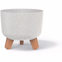 Prosperplast Blumentopf GRACIA Eco Wood Standard Weiß 20 cm