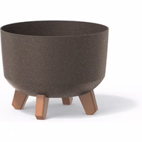 Prosperplast Blumentopf GRACIA Eco Wood Standard Kaffee 23