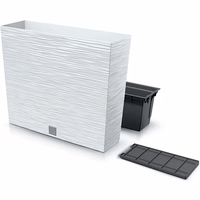 Prosperplast Blumentopf FURU CASE TOWER Weiß 58 cm