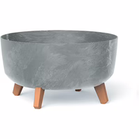 Prosperplast Blumentopf GRACIA LOW Betoneffekt Beton 38 cm