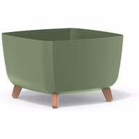 Prosperplast Blumentopf GRACIA SQUARE Grün 39 cm
