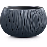 Prosperplast Blumentopf BOWL SANDY Anthrazit 37 cm