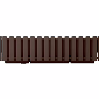 Prosperplast Balkonpflanzenhalter BOARDEE FENCE Braun 58 cm