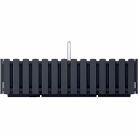 Prosperplast Balkonpflanzenhalter BOARDEE FENCE W Anthrazit 58 cm