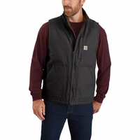 Carhartt Weste washed duck lined neck vest Schwarz M