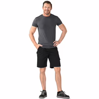 Planam Highline Shorts schwarz/schiefer/zink XXL