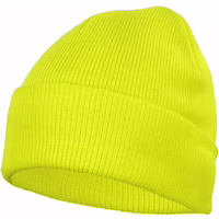 CzDz Fleece-Mütze aus Acryl Königsblau Gelb