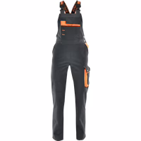 SARA Workwear Damen Latzhose "HERA" 250 g/m² aus Baumwolle Graphit 44