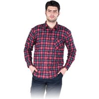 Arbeitshemd Flanellhemd rot/blau Gr. M