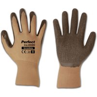Arbeitshandschuhe mit Latexbeschichtung versch. Farben 9 braun