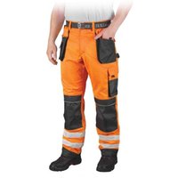 Warnschutzhose mit Reflektionsstreifen orange 62