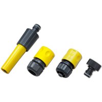 4 tlg. Gartenbrause-Set 1/2" gelb