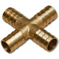 Druckluft Schlauchverbinder mit Stecknippel Kreuz 12