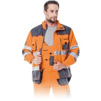 Arbeitsjacke mit Reflektoren S orange