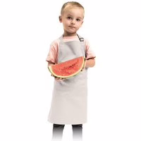 Kinderschürze 43x53cm 3-6 Jahre weiß