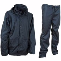 Cofra Regenanzug 2 tlg. 100% Polyester mit PU blau XXXL