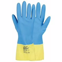 Cofra Latex/Neopren Gummihandschuhe für Lebensmittel und Chemie 10
