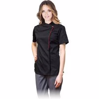 Schwarze Kochjacke für Damen XXL