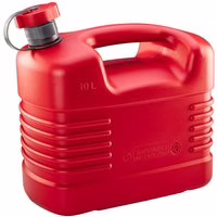 Benzinkanister rot aus Kunststoff 10 L