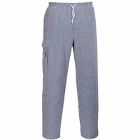 Portwest Herren Kochhose kariert 100% Baumwolle Gr. M