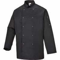 Portwest Kochjacke in Schwarz Gr. XL