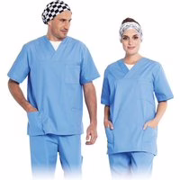 Schlupfkasack für Damen und Herren blau Gr. M