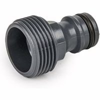 Hahnanschluss Gerätestück 1/2" Außengewinde grau
