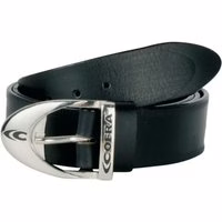 Cofra Ledergürtel STREET Schwarz 125 cm