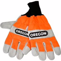 Arbeitshandschuhe aus Leder mit Schnittschutz von Oregon Orange Gr. 8