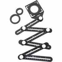 Winkelschablone 6 Arme aus Aluminium