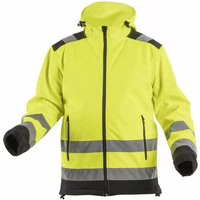Högert Wasserdichte Softshell Warnschutzjacke "Argen" in Gelb L