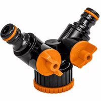 2-Wege-Ventil mit Hahnanschluss 3/4" und 1" Black Line