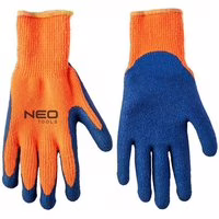 Neo Tools Arbeitshandschuhe mit Latexbeschichtung blau/orange Gr. 10