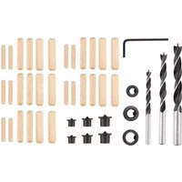 Verto 43-tlg. Holzdübel Set mit Bohrer (0