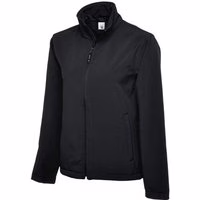 3-lagige wasserdichte Unisex Softshelljacke Schwarz S