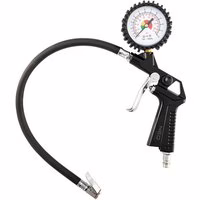 Reifenfüllpistole mit Manometer bis 8 bar aus Aluminium