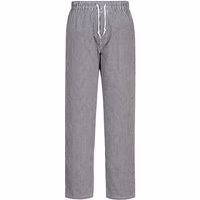 Portwest Herren Kochhose "Bromley" 100% Baumwolle Schwarz XS