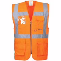 Portwest Warnweste mit Reißverschluss EN ISO 20471 - S476 Orange XS