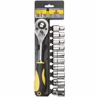 Ratsche mit Steckschlüssel satz 1/2"