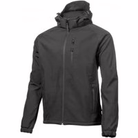 Högert Softshelljacke mit Kapuze schwarz "Ditter" M