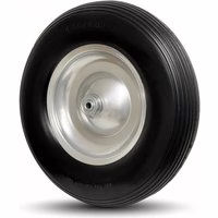 TAMS® Schubkarrenrad mit Metallfelge grau Vollgummi 4.80/4.00-8