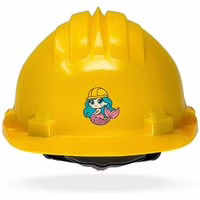 TAMS® Kinderhelm - Drehverschluss Gelb Meerjungfrau