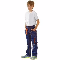 Planam Junior Bundhose marine/orange 98/104