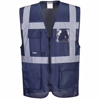 Portwest Iona Warnweste F476 Dunkelblau XL