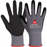 10 Paar Hase® Padua pro Montagehandschuhe grau/schwarz 12 (2
